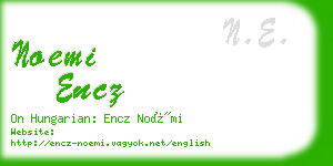 noemi encz business card